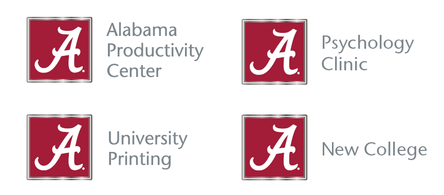 Alabama Productivity Center, Psychology Clinic, University Printing, New College.