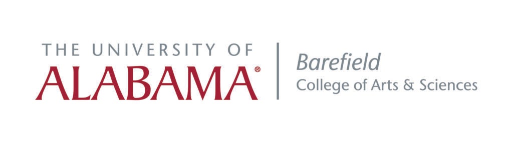The University of Alabama, Barefield College of Arts & Sciences.