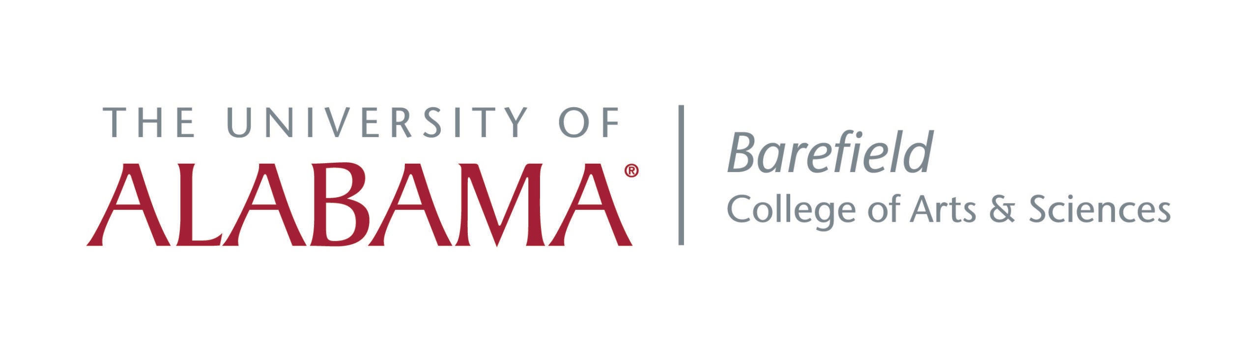 The University of Alabama, Barefield College of Arts & Sciences.