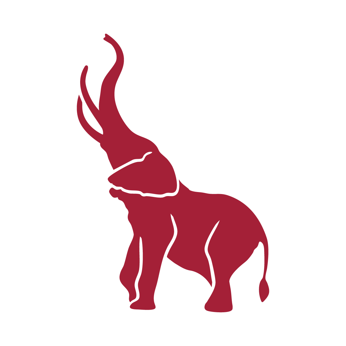 Tuska mark, solid crimson.