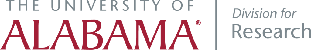The University of Alabama, Division for Research.